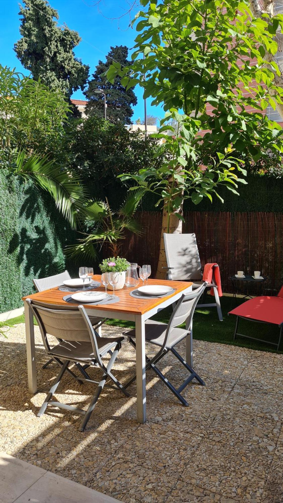 Studio Sun-Beach Avec Parking Et Jardin - 500M Des Plages De Juan Les Pins Antibes Esterno foto